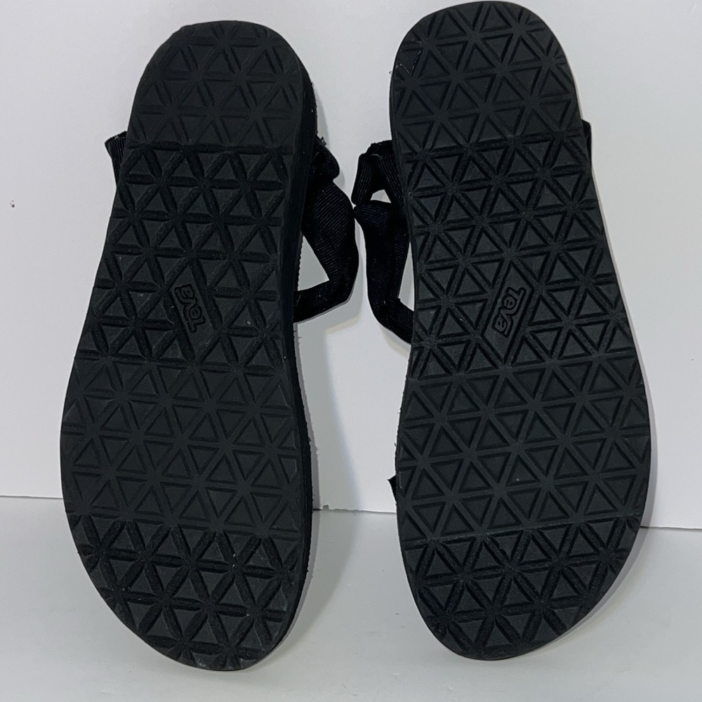 Teva Men’s Black Beach Sandals Size 13 - Picture 7 of 9